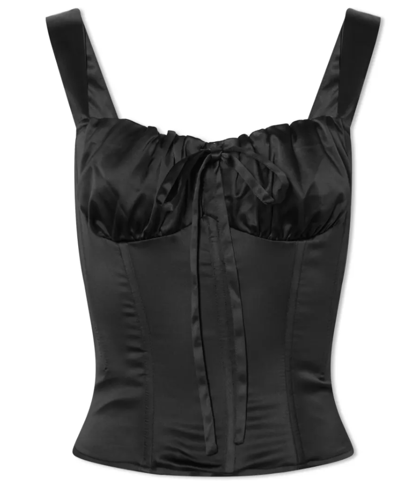 SASHA corset top in black