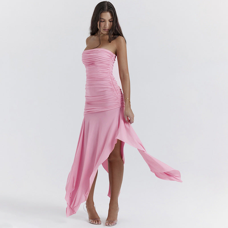 SIARA pink maxi dress